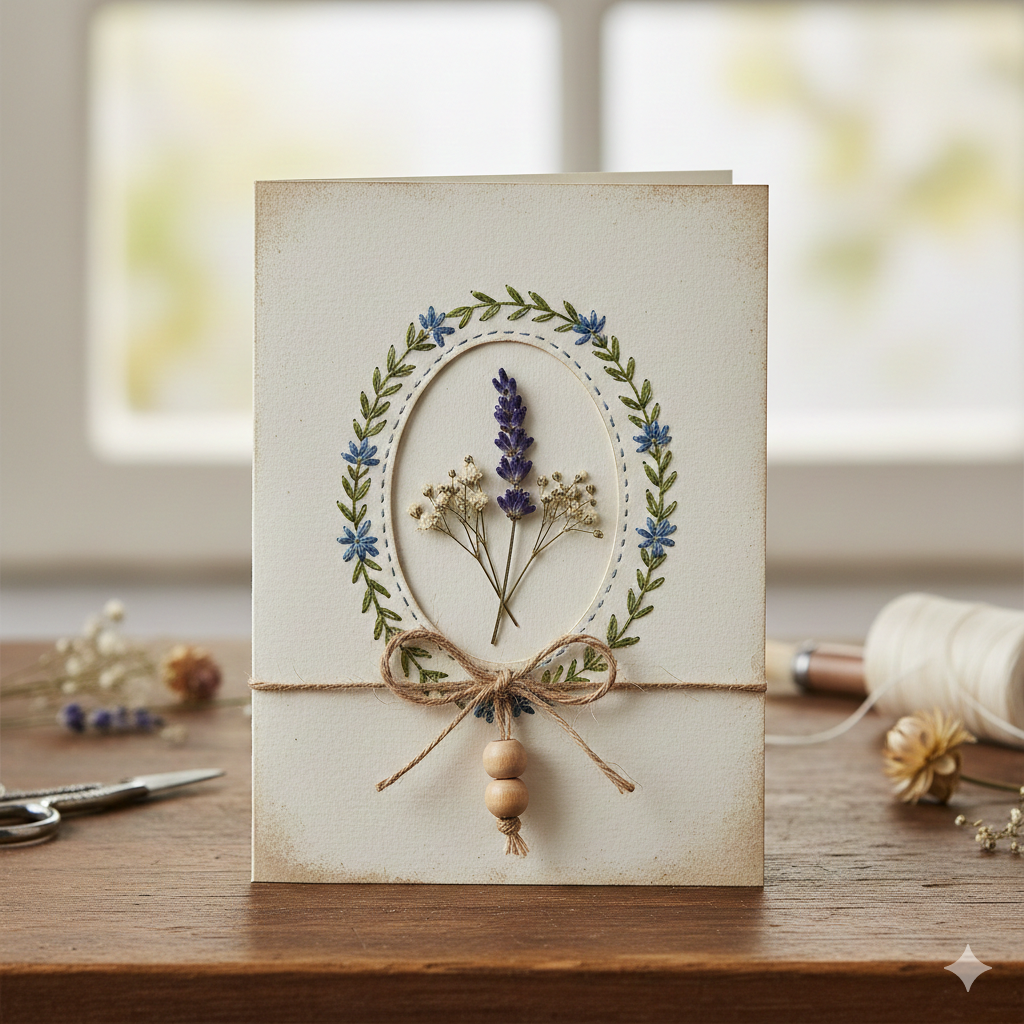 Handmade greeting card sample